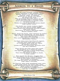 Address to a Haggis Free Download Poem Scroll